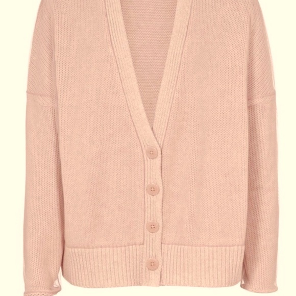 Final price🔥Rare Reiss Quinie Mesh Overlay Oversized Cardigan Sweater , XS/S - Picture 2 of 10